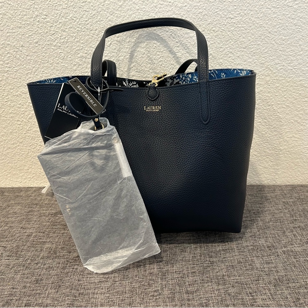 Ralph Lauren Faux Leather Bag. New with tags on.